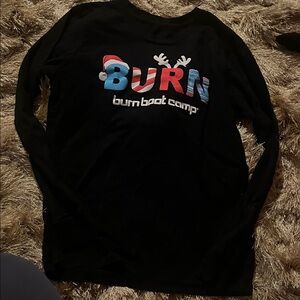 Burn Boot Camp Black Long Sleeve Shirt